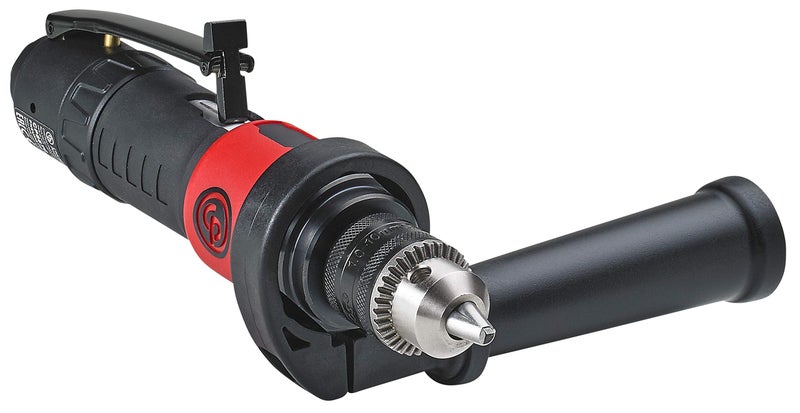 Chicago Pneumatic CP887C - Air Power Drill, 3/8 Inch (10 mm), Keyed Chuck, Straight Handle, 0.4 HP / 300 W, Stall Torque 3.8 ft. lbf / 5.1 NM, 2100 RPM, Hand Drill, Power Tools & Home Improvement - Image 1